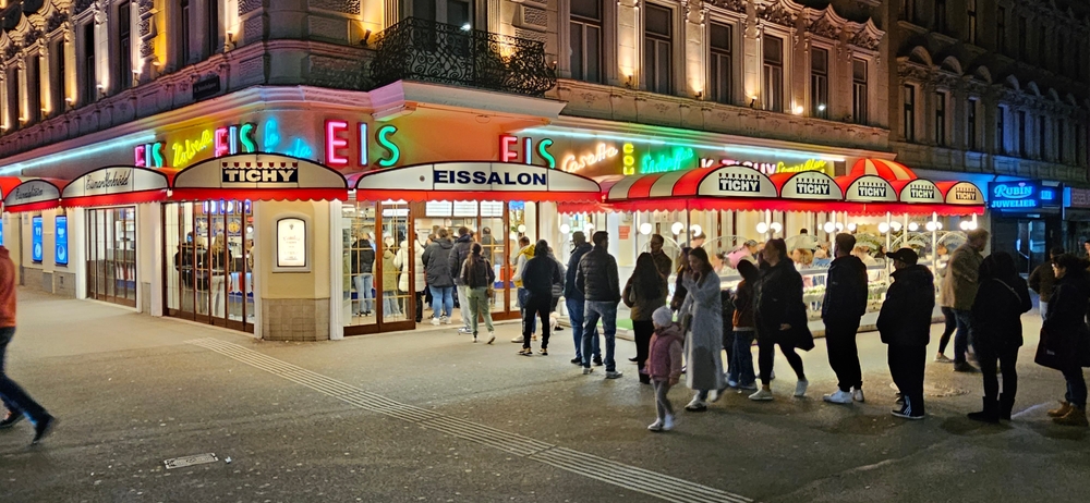 Eissalon Tichy, a very famous ice cream saloon in Vienna