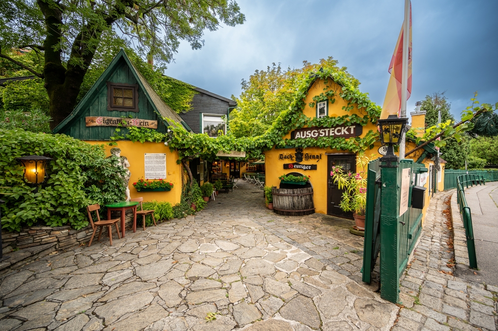 Grinzing village is a famous hilltop wine producing village in Vienna